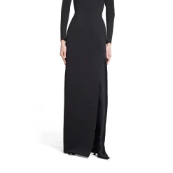 Abito Da Sera Aderente da Donna in Nero