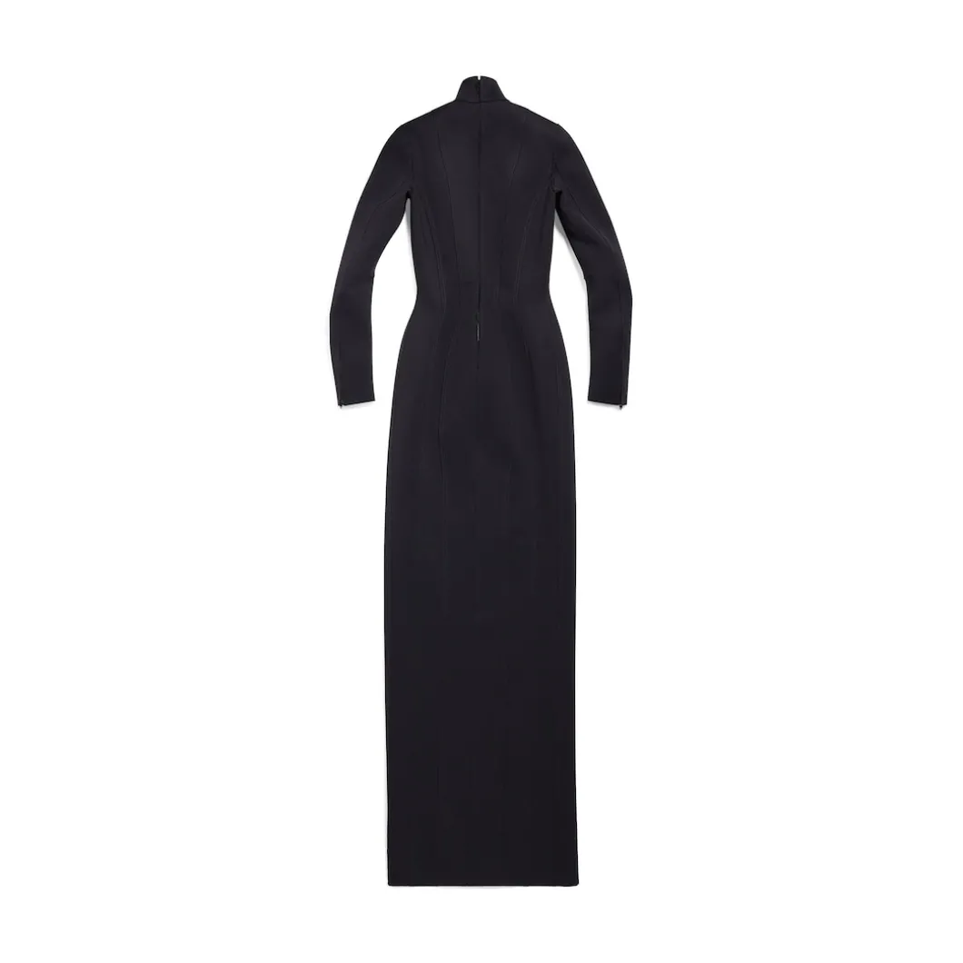 Abito Da Sera Aderente da Donna in Nero