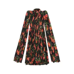 Abito Foulard A Pieghe Poppy da Donna in Nero