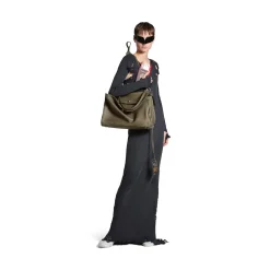Abito Lingerie Maxi da Donna in Nero