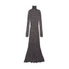 Abito Maxi da Donna in Nero/argento