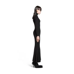 Abito Midi da Donna in Nero