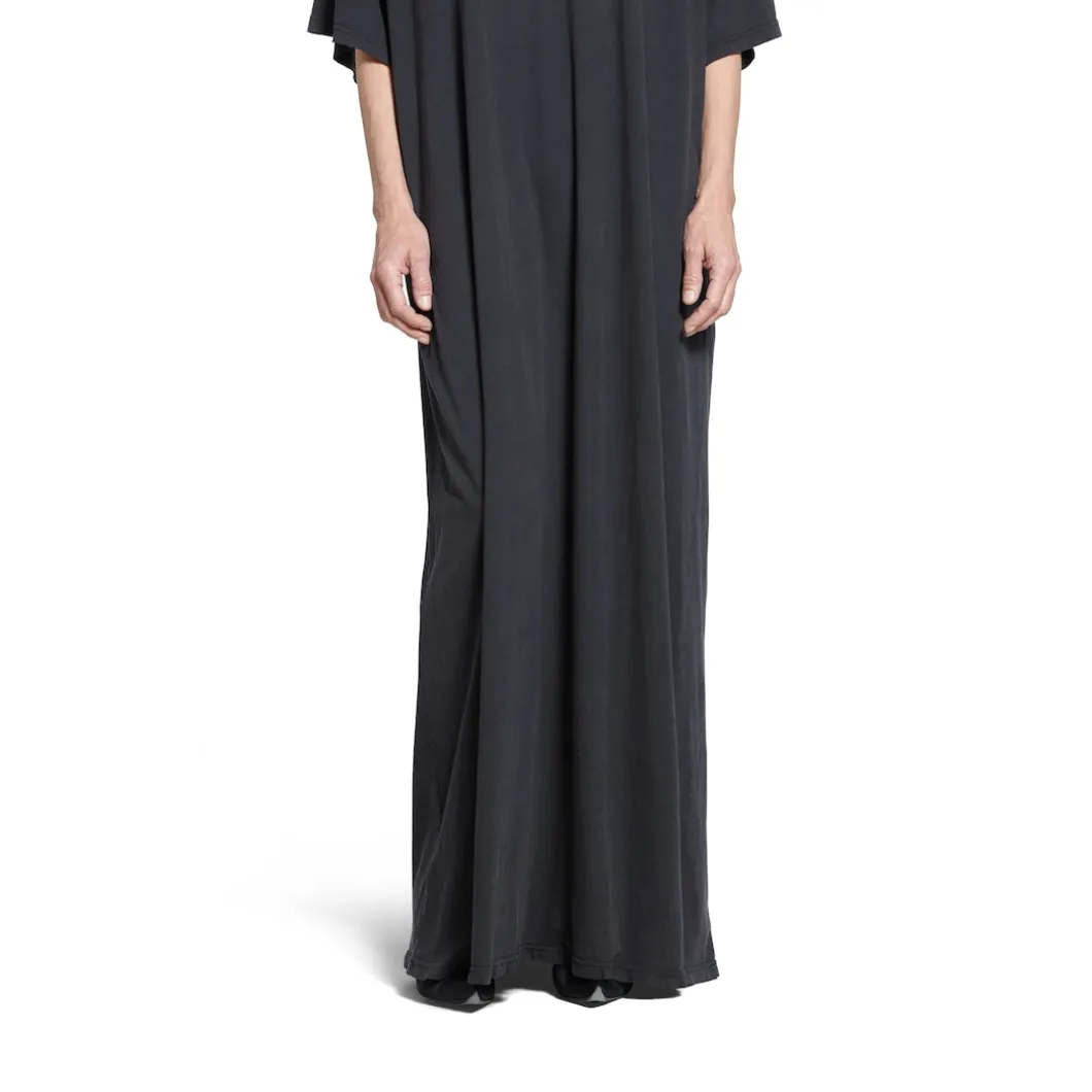 Abito Stile T-shirt Maxi Surfer da Donna in Nero/blu