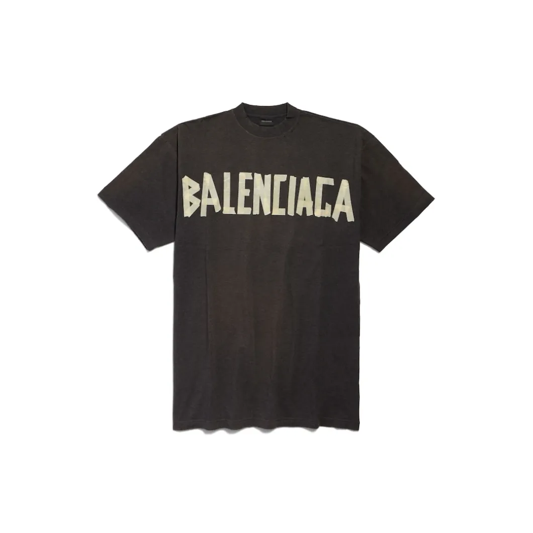 Abito Stile T-shirt Tape Type da Donna in Grigio Scuro
