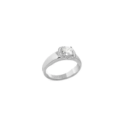 Anello Maxi Solitaire da Donna in Argento