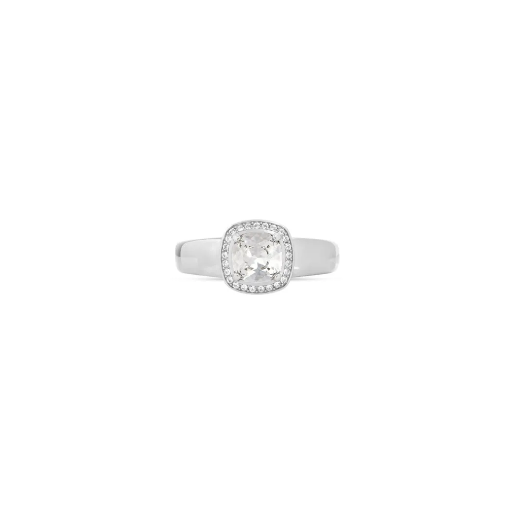 Anello Maxi Solitaire da Donna in Argento