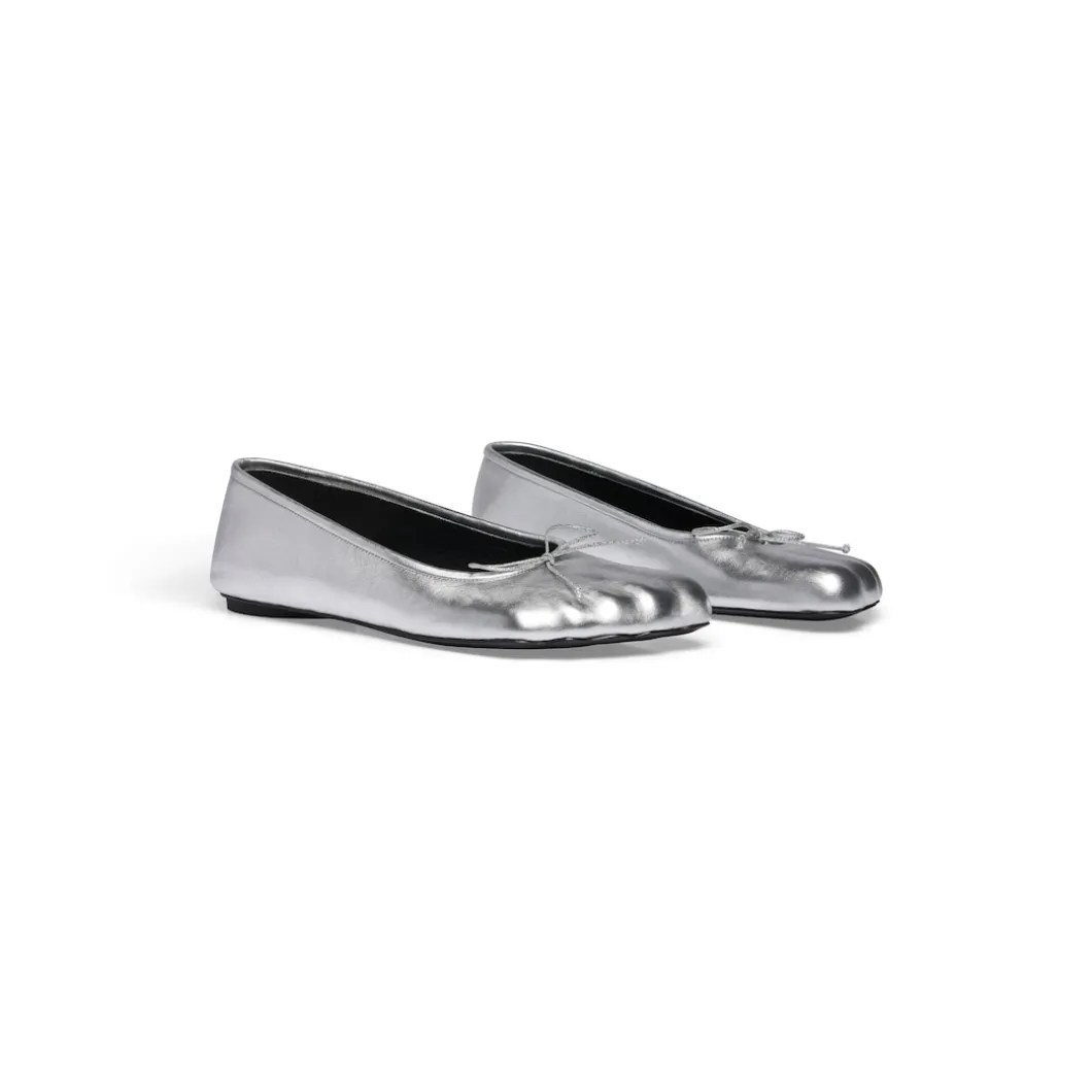 Ballerine Anatomic Metallizzate da Donna in Argento