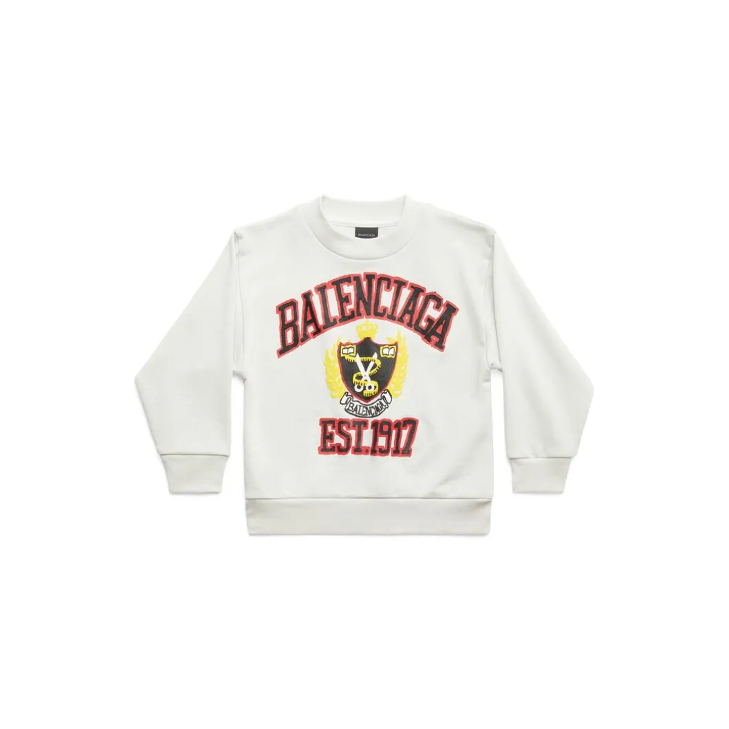 Bambini - Felpa Diy College in Bianco