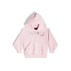 Bambini - Hoodie Hand-drawn Balenciaga in Rosa