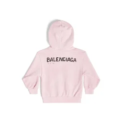 Bambini - Hoodie Hand-drawn Balenciaga in Rosa
