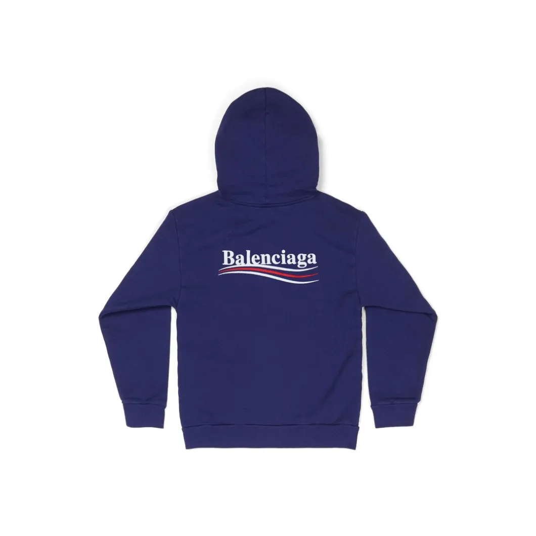 Bambini - Hoodie Political Campaign Con Cerniera in Blu Cielo