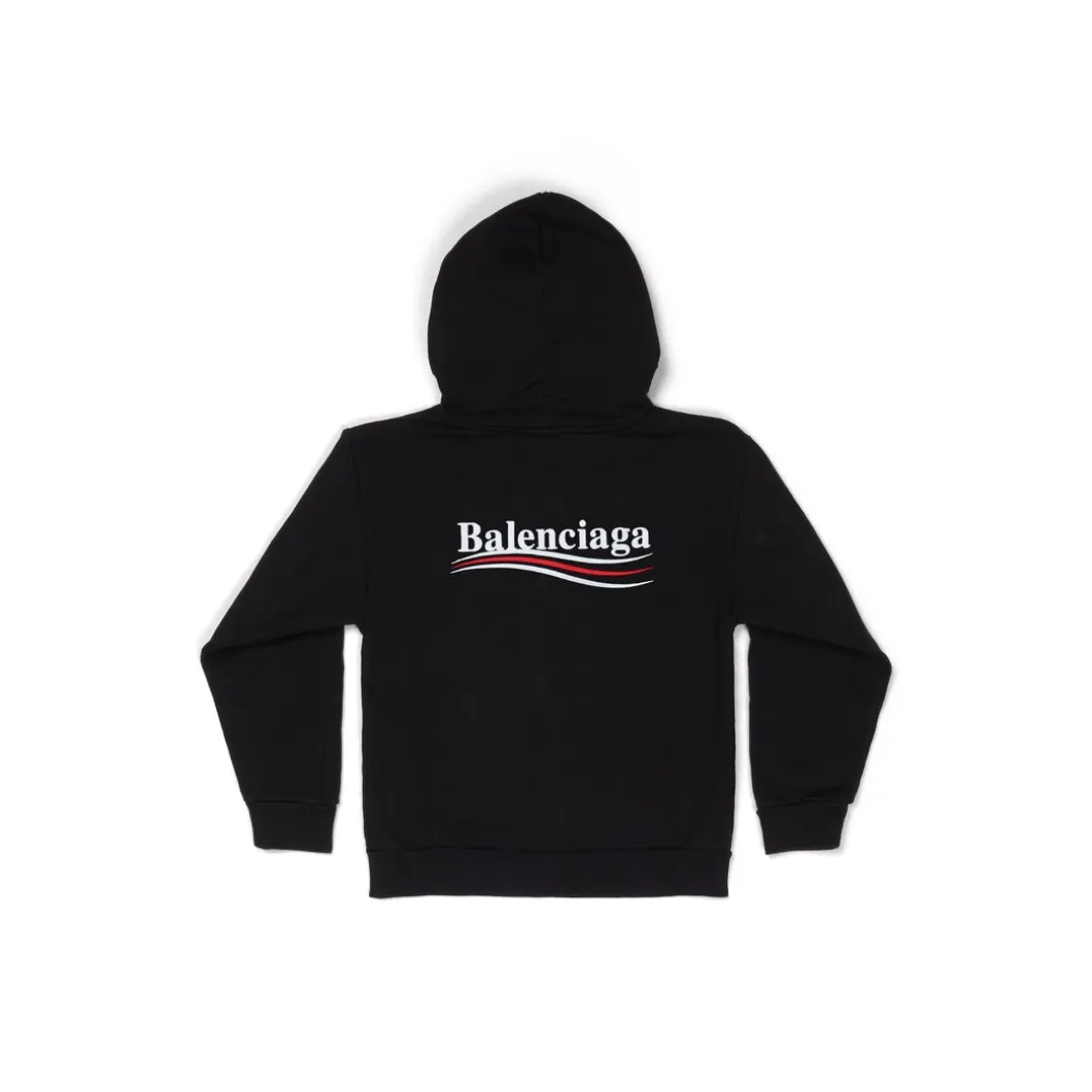 Bambini - Hoodie Political Campaign Con Cerniera in Nero