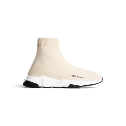 Bambini - Sneaker Speed In Maglia Riciclata in Beige Chiaro