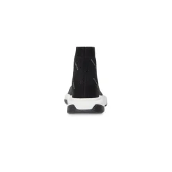 Bambini - Sneakers Speed In Maglia Riciclata Con Allover Logo Riflettente in Nero