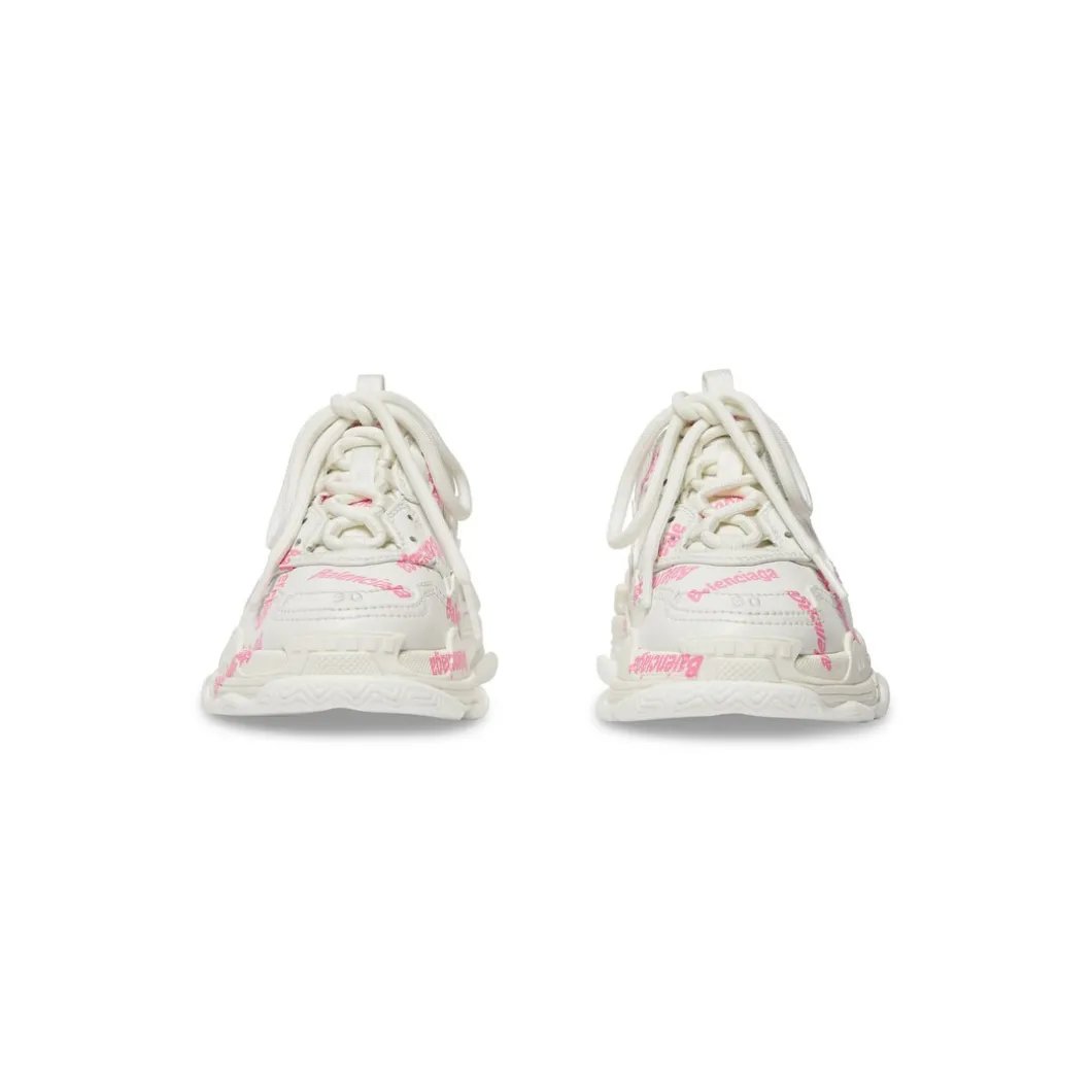 Bambini - Sneakers Triple S Logotype in Bianco