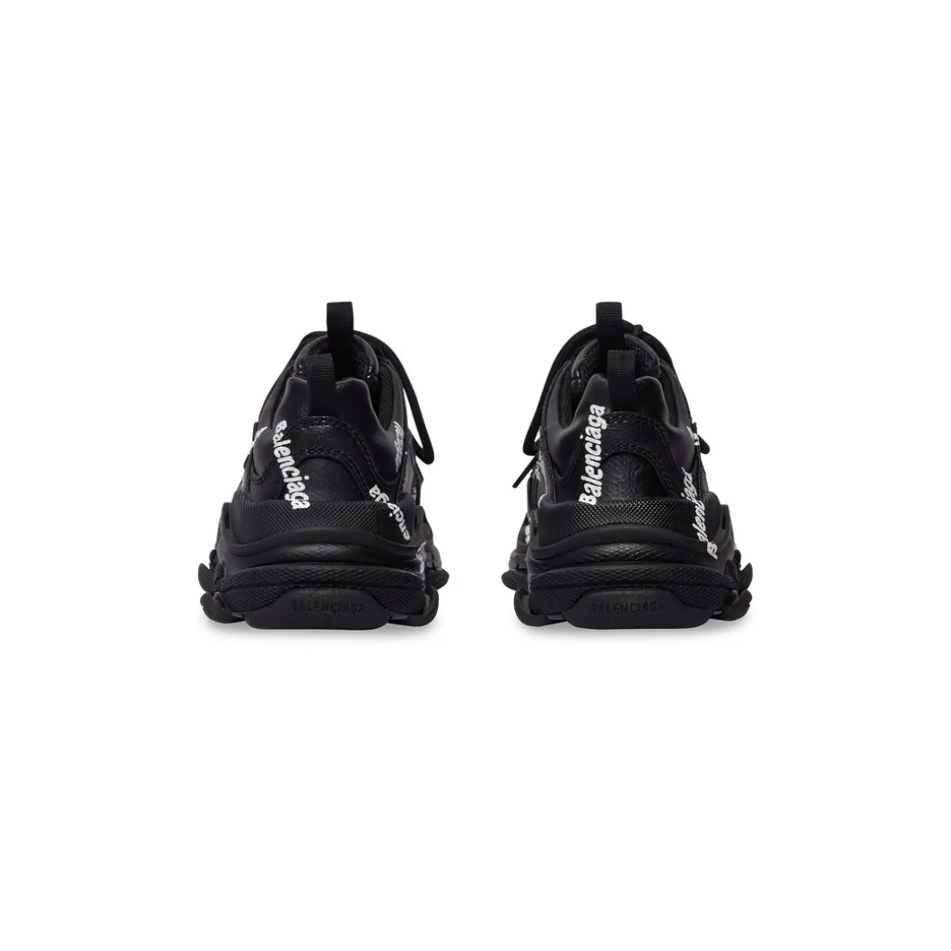 Bambini - Sneakers Triple S Logotype in Nero