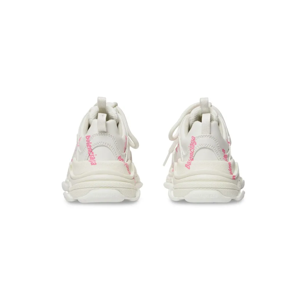 Bambini - Sneakers Triple S Logotype in Bianco