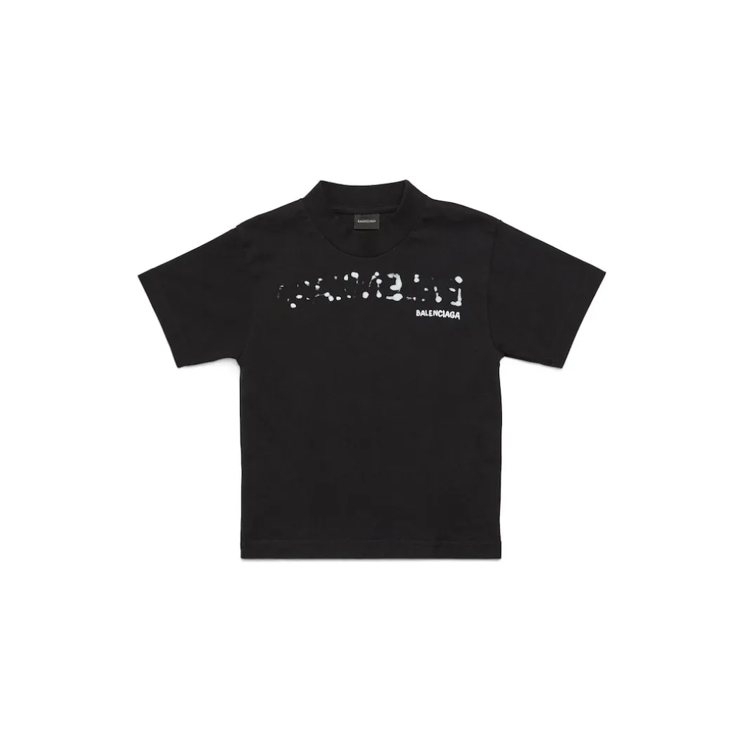 Bambini - T-shirt Hand-drawn Balenciaga in Nero