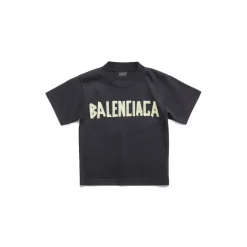 Bambini - T-shirt Tape Type in Nero Délavé