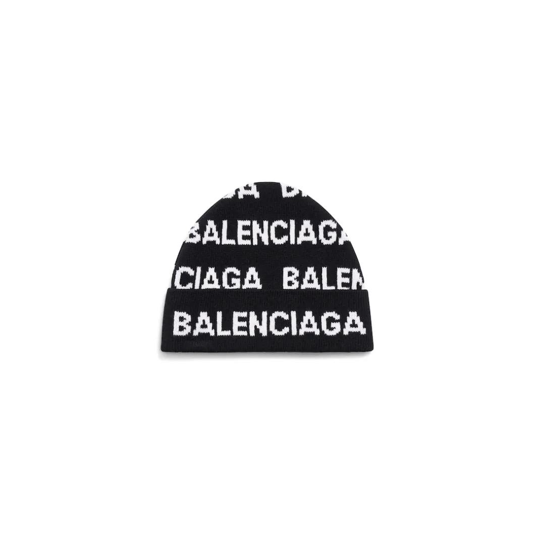 Berretto Bal Horizontal Allover in Nero