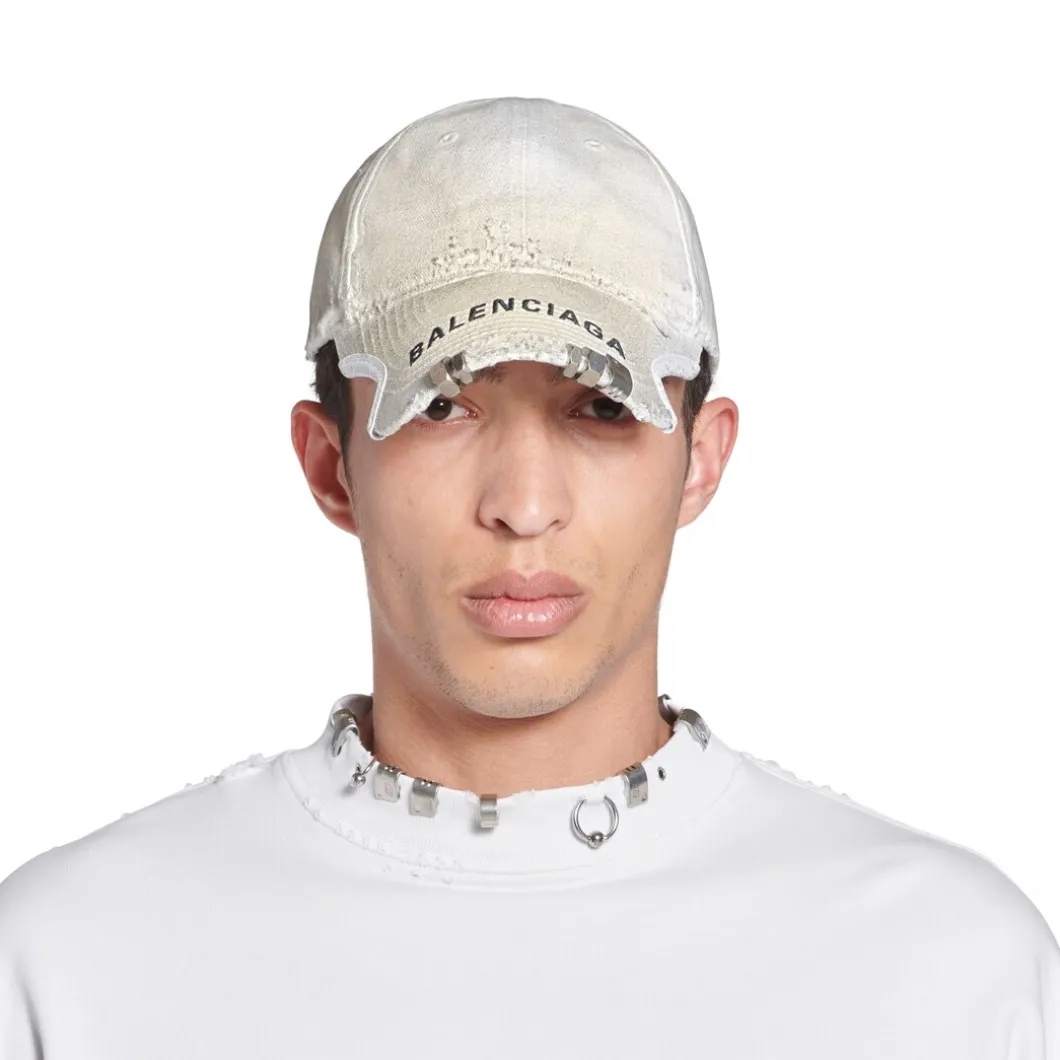 Berretto Balenciaga in Bianco/nero