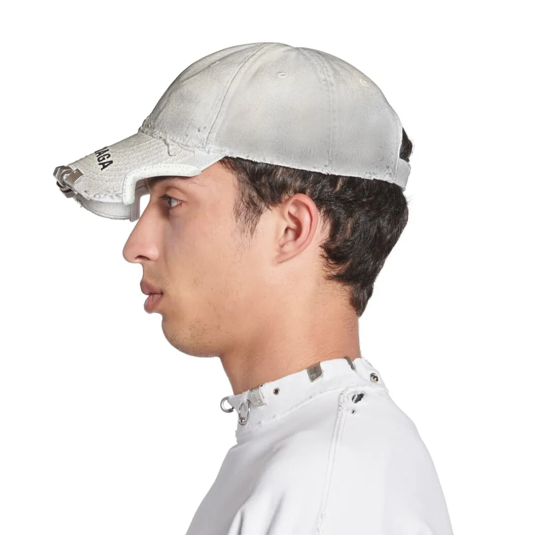 Berretto Balenciaga in Bianco/nero