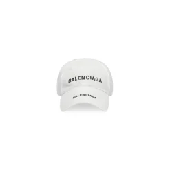 Berretto Double Logo in Bianco