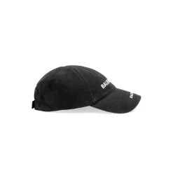 Berretto Double Logo in Nero D&eacute;lav&eacute;