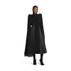 Blusa A Pieghe Con Foulard da Donna in Nero