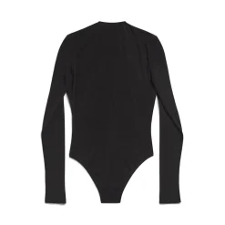 Body Con Scollo A V da Donna in Nero