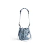 Borsa A Secchiello Le Cagole Xs In Denim Con Strass da Donna in Blu