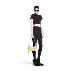 Borsa A Tracolla Le Cagole Xs da Donna in Giallo Chiaro