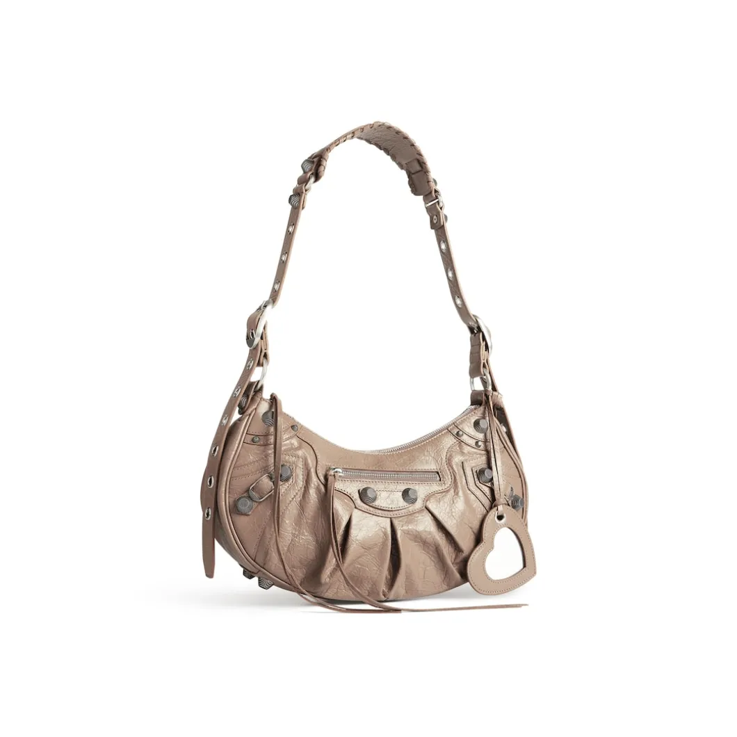Borsa A Tracolla Le Cagole Piccola da Donna in Marrone Chiaro
