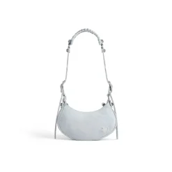 Borsa A Tracolla Le Cagole Xs In Denim Con Strass da Donna in Azzurro