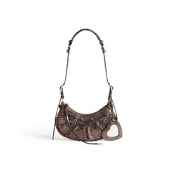 Borsa A Tracolla Le Cagole Xs Metallizzata da Donna in Bronzo