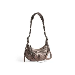 Borsa A Tracolla Le Cagole Xs Metallizzata da Donna in Bronzo
