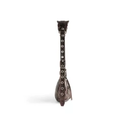 Borsa A Tracolla Le Cagole Xs Metallizzata da Donna in Bronzo
