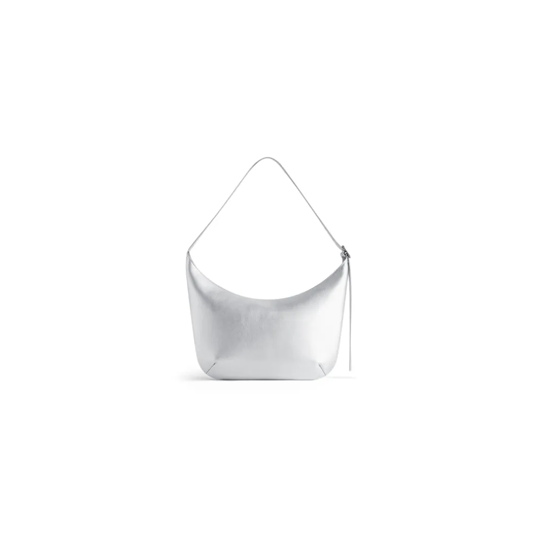 Borsa A Tracolla Mary-kate Metallizzata da Donna in Argento