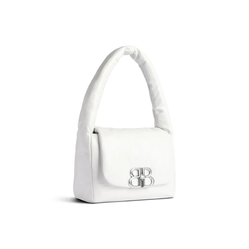 Borsa A Tracolla Monaco Piccola da Donna in Bianco