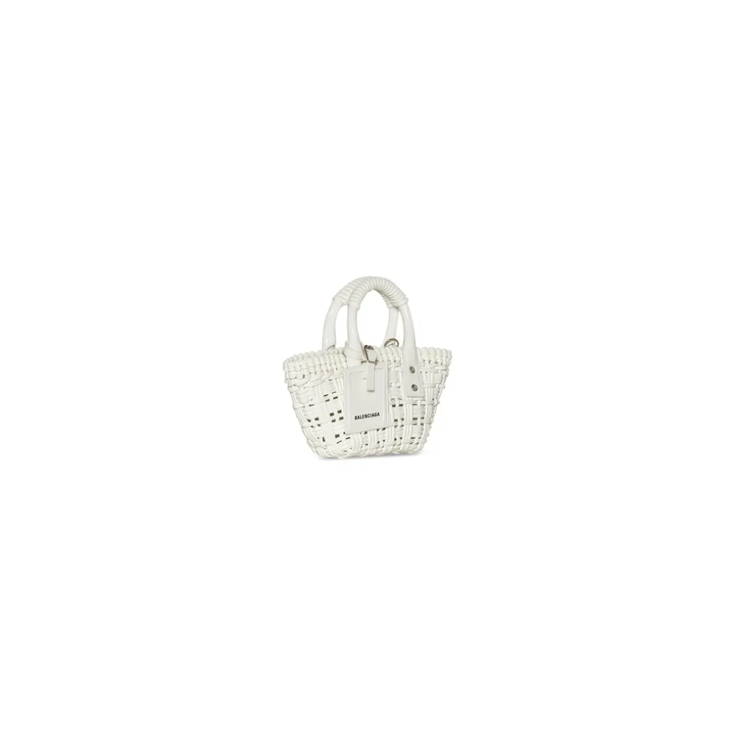 Borsa Bistro Xxs Basket Con Tracolla da Donna in Bianco