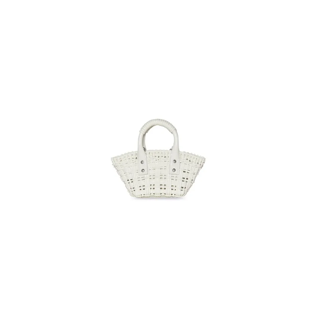 Borsa Bistro Xxs Basket Con Tracolla da Donna in Bianco