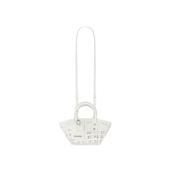 Borsa Bistro Xxs Basket Con Tracolla da Donna in Bianco