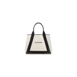 Borsa Cabas Navy Medium da Donna in Beige