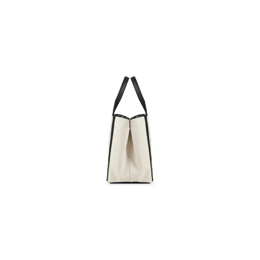 Borsa Cabas Navy Medium da Donna in Beige