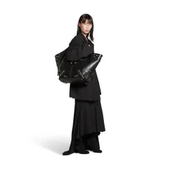 Borsa Carry All Le Cagole Grande da Donna in Nero