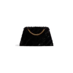 Borsa Con Catena Crush Media da Donna in Nero