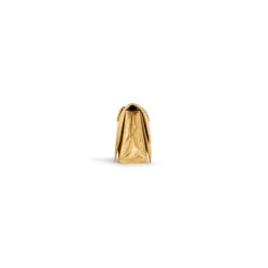 Borsa Con Catena Crush Piccola Metallizzata E Trapuntata da Donna in Oro