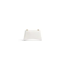 Borsa Con Catena Crush Xs Lavorazione Coccodrillo da Donna in Bianco Ottico