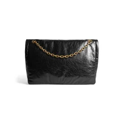 Borsa Con Catena Monaco Grande da Donna in Nero