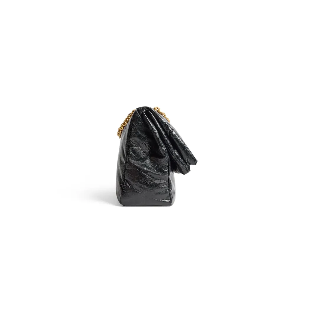 Borsa Con Catena Monaco Media da Donna in Nero